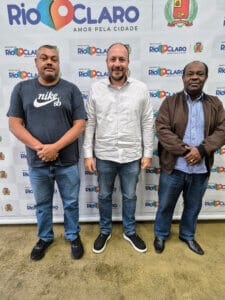 Prefeito Gustavo Perissinoto, Gilvon Barbosa e Vereador Pereira