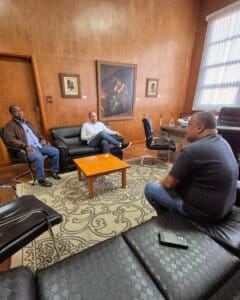 Prefeito Gustavo Perissinoto, Gilvon Barbosa e Vereador Pereira